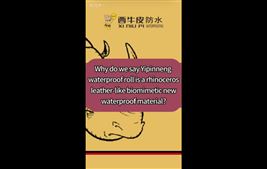 Why do we say Yipinneng waterproof roll is a rhinoceros leather-like biomimetic new waterproof material